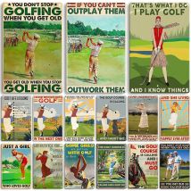 Artisian Sport Metal Plaque Golf Tin Plate Retro Decorative Poster Wall Decor Garage Bar Pub Club Hotel Kitchen Home Man Cave