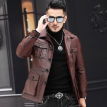 Tcyyeek Echtes Leder Jacke Männer Herbst Winter Kleidung Top Schicht Rindsleder Mäntel männer Unten Mantel 2024 Jagd Casaco Masculino