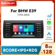 Android 14 Wireless Carplay Autoradio Per BMW X5 E53 E39 Multimedia Audio Navigazione GPS 8GB + 128GB Testa Stereo DSP RDS 4G Wifi