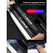 1/4/5Pcs Carbon Fiber Sticker Car Threshold Protective Film For Lexus F SPORT LBX NX RX 350h 450h Plug-in Hybrid ES UX 300e GS