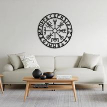 1 Stück Nordic Compass Metal Wall Art 2024 – Ein perfektes Wohndekor-Geschenk für Schlafzimmer oder Wohnzimmer, ideal für Geburtstage