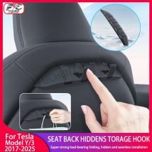 For Tesla Model 3 /Y 2017-2025 Seat Backrest hidden Hook Front Seat Hanger ABS Storage Rack New Model Y Juniper Car Accessories