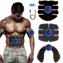 USB Aufladen EMS Muskel Stimulator ABS Pulse Massger Taille Bauch Muskel Training Abnehmen Massage Fitness