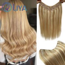 Highlight #8/613 Straight Clip In Hair Extensions 100% Human Hair One Piece 5 Clips In Human Hair Extensions 100G/Set Full Head