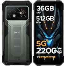 DOOGEE S200 Max 5G Wytrzymały telefon 1,32-calowy wyświetlacz tylny Podwójna latarka 22000mAh Bateria 66W 6,72” 120Hz 16GB 512GB Smartfon