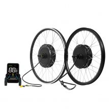 ebike conversion Kit 52V 2000W ebike kit 72V 3000W Rear Motor Wheel Hub Motor 1.75- 3.0Tire Electric Bicycle Bike Conversion Kit