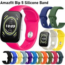 22mm silikonowy pasek Bip 5 dla Amazfit Bip 5 wymiana paska Smaertwatch opaska na nadgarstek miękka bransoletka pasek WatchBand Amazfit Bip5