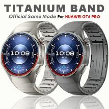 Luksusowy tytanowy pasek bez szczelin do Huawei Watch GT 6 Pro, metalowa bransoleta do Huawei Watch GT6 Pro, specjalistyczny pasek do zegarka.