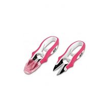 Tijeras Corta Hilvanes marca Alfa de Acero Inoxidable Rosa
