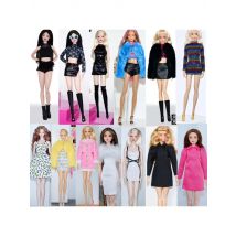 1/6 Doll Outfits Set for Barbie Clothes for Barbie Doll Dress FR / ST T-Shirt Tank Top Skirt Pants 11.5" Dolls Accessories Toys