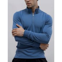 AIOPESON Nuovi Uomini di Colore Solido Cerniera Soft Shell Felpa Manica Lunga Traspirante Caldo Pullover Casual Giacca Streetwear ‌