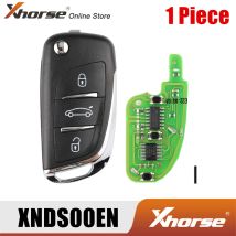 Xhorse XNDS00EN Kabelloser Universal-Fernbedienungsschlüssel mit 3 Tasten für englische Version im DS-Stil