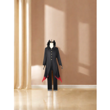 Ken Takakura Okarun Cosplay Costume Anime Dandadan Okarun Granny's Powers Black Uniform Face Cover Glasses for Women Men