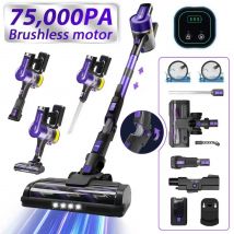 Odkurzacz bezprzewodowy Grenintol 500W, moc ssania 75KPA, inteligentny sprzęt AGD, ręczny, z wyjmowanym akumulatorem i pojemnikiem na kurz.