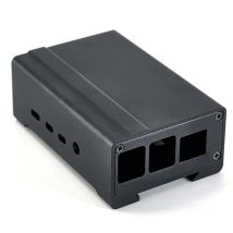 Raspberry Pi 4B 3B DIN Rail Aluminum Metal Case Shell Box with Cooling Fan and Heatsinks