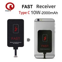 Ricevitore di ricarica wireless da 10 W per Samsung Huawei Xiaomi Iphone5-7 Adattatore per caricabatterie wireless veloce universale Micro USB tipo C
