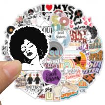 50PCS Soul Sister Aufkleber Exquisite Hand Konto Materialien Telefon Fällen Laptop Koffer Wasser Tassen Wasserdichte Aufkleber