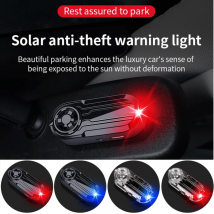 Luce di sicurezza finta per auto con diffusore di fragranze di Colonia Allarme fittizio simulato ad energia solare Lampada di avvertenza antifurto LED lampeggiante