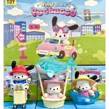 Neue echte TOPTOY Pacha Dog Travel Diary Series Blind Box Niedliche Desktop-Ornament-Überraschungsbox – Geburtstagsgeschenk für Mädchen