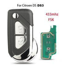 Flip Remote Car Key 433MHz FSK ID46 PCF7941 Chip For Citroen DS3 C3 Berlingo 2009-2017 Model: CE0523