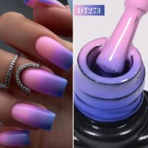 MEET ACROSS 7ml Thermal Gel Nail Polish Manicure 3 Layers Temperature Changing UV Gel Semi Permanent