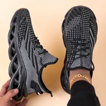 Männer Laufen Gehen Stricken Schuhe Mode Lässig Männer Turnschuhe Atmungsaktive Sport Sportlich Gym Leichte Laufschuhe