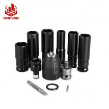 12 Pz Set 14/17/18/19/21/22 MM Cacciaviti Elettrici Chiave Accessori Chiave A Impatto Kit Adattatore Presa Trapano Drive Adattatore SET
