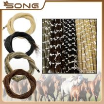 150g natürliche Sibirien Rosshaar Pferdeschwanz für violine viola cello bass erhu bogen haar pferd schwanz Violine Ersetzen Zubehör