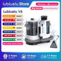Potężny odkurzacz do dywanów 15kPa Lubluelu V6 z podwójnymi zbiornikami 1,75L, przewodem 5M i wężem 1,7M - Głębokie czyszczenie sof, materacy, foteli samochodowych, plam po zwierzętach