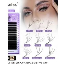 Wendy Lashes YY Shape Eyelash Extensions Automatic Flowering W Shape Bloom 3D 4D 5D 6D 8DPremade Supplies Black Lashes Cilios 5D