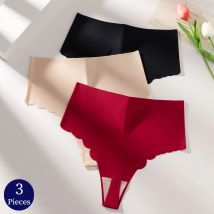 Bzel 3 teile/satz Damen höschen Mode einfache weibliche Riemen sexy Dessous atmungsaktive Unterwäsche hohe Taille G-String heiße Unterhose