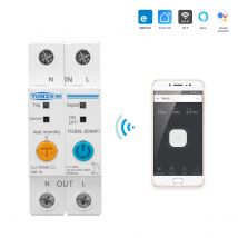 63A Ewelink Single Phase WIFI Smart Energy Meter Kwh Metering Monitoring Circuit Breaker Timer Relay with Leakage Protection