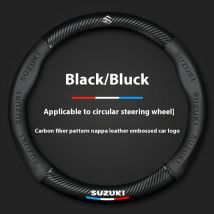 Für Suzuki S-Cross Swift SX4 Vitara Jimny Grand-Vitara Baleno Ciaz Auto Carbon faser Anti-slip lenkrad Abdeckung Zubehör