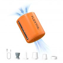 FLEXTAIL PICCOLA 2 / 2X - Pompa ad aria elettrica 4kPa, Pompa da campeggio portatile per letti ad aria Materassini per piscina Galleggianti Sacchetti sottovuoto