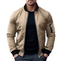 Neue Jacken für Männer Einfarbig Bomber Jacke Mantel Business Männlichen Mäntel Windjacke Mens Zipper Koreanische Grundlegende Streetwear Tops