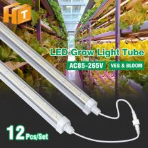 Luce di coltivazione a LED a spettro completo SMD2835 per piante da tenda in serra AC85-265V T8 Tubo di crescita a LED per fiori vegetali