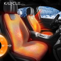Heated Car Seat Cover Fleece Graphene Fast Car Seat Heater 12/24V Warm Plush Seat Protector Car Heating Mat Winter Seat Cushion