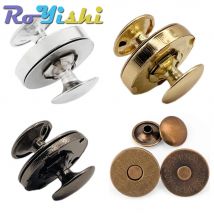 10 Set Metallo Doppio Rivetto Chiusure Magnetiche Bottoni Chiusura Borsa Presse Fibbia Borse Borsa Vestiti FAI DA TE 14/18mm