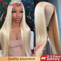 613 Bionda HD Trasparente Frontale Del Merletto Parrucche Dei Capelli Umani Tuneful 613 Malese Bone Dritto 13x4 13x6 Parrucche Anteriori Del Merletto Dei Capelli Umani
