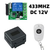 Interruttore wireless fai-da-te 433 MHz DC 12V 1CH Mini modulo relè e telecomando trasmettitore RF