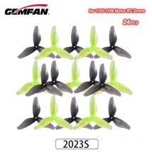 12 Paar (12CW + 12CCW) Gemfan 2023S Hurricane 51 mm 3-Blatt-Propeller 3 Löcher für FPV Racing 2 Zoll 1105-1108 Motor Zahnstocher Drohne