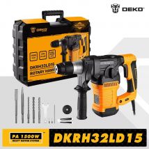 DEKO DKRH32LD15 220V Martello Rotante A Impatto Multifunzionale 1500W Per La Lavorazione Del Legno FAI DA TE Martello Da Demolizione Elettrico Trapano utensili elettrici