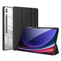 DUX DUCIS para Samsung Tab S10 Ultra S10 Lite S9 FE Plus, funda transparente para tableta triple con soporte para lápiz óptico y encendido automático