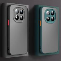 Stoßfeste Rüstung Matte Hülle für Xiaomi Redmi Note 14 13 12 11 10 9 Pro Plus A3 14C 14T 5G 4G Soft TPU Bumper Clear Hard PC Cover