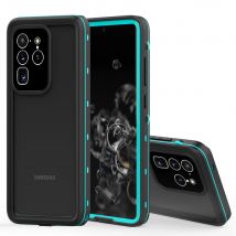 Shellbox PC + TPU transparent Vollständige Abdeckung stoßfest sturzsicher IP68 Professionelle wasserdichte Handyhülle für Samsung S21 Ultra S20