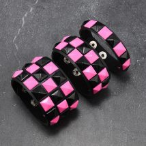 3 pezzi/set moda rivetti a contrasto polso in pelle amicizia grande braccialetto largo per maschio femmina fibbia gioielli punk vintage