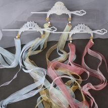 Chinesische Haarnadel Tiaras Set Für Frauen Klassische Silk Band Haarnadel Essstäbchen Mädchen Party Cosplay Kopfschmuck Fee Haar Schmuck