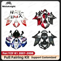NEUES ABS-Motorrad-Vollverkleidungsset passend für Yamaha YZF1000 YZFR1 YZF-R1 R1 2007 2008 07 08 Karosserieverkleidungen Bodykits Kunststoff
