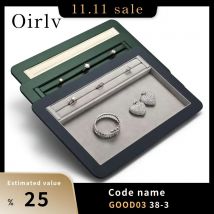 Oirlv Jewelry Tray Premium Organizer for Rings, Earrings & Bracelets, Elegant Soft Lining Perfect for Jewelry Display & Storage