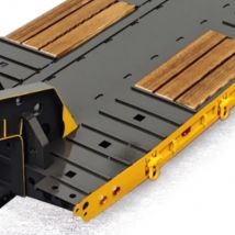 2-Axles Metal Trailer Lowboy Gooseneck for 1:14 TAMIYA RC Tractor Truck Radio Control Car DIY Model Lorry Vehicle Excavator